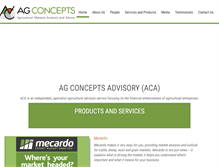 Tablet Screenshot of agconcepts.com.au